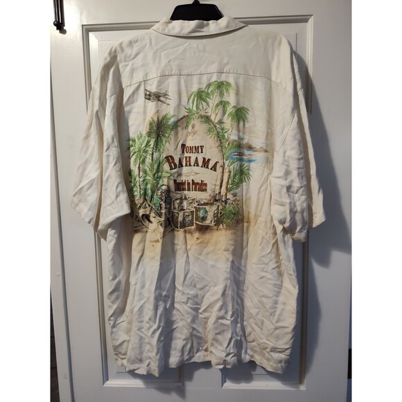 Tommy Bahama Tourist in Paradise Mens XL Shirt Hawaiian Vacation Beach Button - Picture 11 of 15